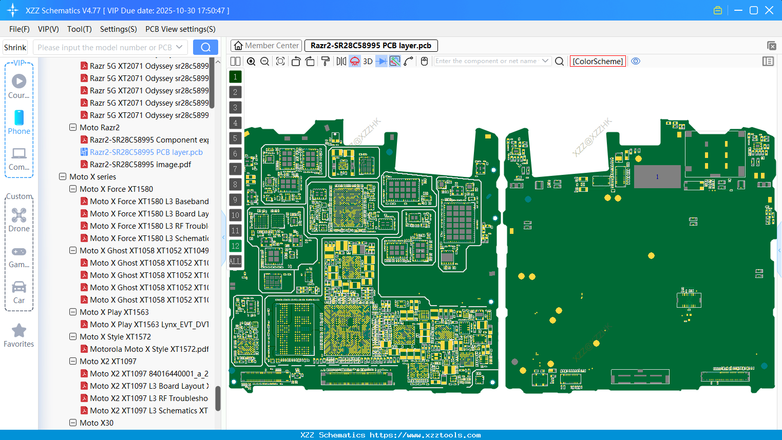 Motorola Razr2-SR28C58995 PCB Layer